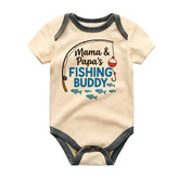 Fishing Buddy Baby Bodysuit for Boys and Girls Soft Cotton Infant One Piece Cute Newborn Outfit Baby Shower Gift for Parents