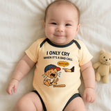 Kiddiepro Funny Baseball Baby Bodysuit for Boys and Girls Soft Cotton Infant One Piece Cute Newborn Sports Outfit Baby Gift