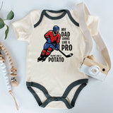 Kiddiepro Funny Hockey Dad Baby Clothes Hockey Humor Outfit