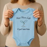 IVF Baby Bodysuit Cute Newborn Outfit for Boys or Girls Short Sleeve Infant Clothing Pregnancy Announcement gift