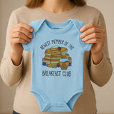 Baby Bodysuit Newborn Outfit Infant Clothes Boy Girl Short Sleeve Gif Pancake maple syrup theme