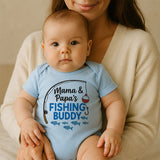 Fishing Buddy Baby Bodysuit for Boys and Girls Soft Cotton Infant One Piece Cute Newborn Outfit Baby Shower Gift for Parents