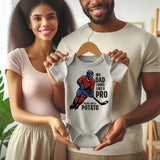 Kiddiepro Funny Hockey Dad Baby Clothes Hockey Humor Outfit