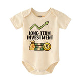 Long Term Investment Baby clothes-Finance Accountant Banker Financial advisor baby bodysuit, Financy baby gift