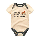 Funny Filipino Pinoy Favorite Rice Chicken Pork Adobo Baby Clothes Unisex Infant baby clothing Food Pun Bodysuit Custom Shirt heritage and culinary traditions Outfit