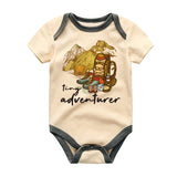 Kiddiepro Tiny Adventurer Baby Bodysuit Cute Outdoor Newborn Outfit Infant Adventure Romper  Vêtements bébé