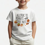 Allergic to Peanuts and Tree Nuts Toddler Shirt – Cute Allergy Alert Tee for Kids