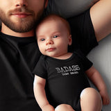 Badass like mama unisex infant baby boy girl clothes Mommy and me bodysuit Cool newborn gift with funny sayings