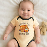 Baby Bodysuit Newborn Outfit Infant Clothes Boy Girl Short Sleeve Gif Pancake maple syrup theme