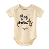 Best Friends Baby Bodysuit Cute Matching Outfit for Newborns & Infants Baby Shower Gift Vêtements bébé