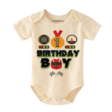 Kiddiepro First Birthday Race Car Baby Clothes Racing Car Themed Bodysuit