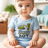 Kiddiepro First Birthday Construction Theme Baby Outfit Party Baby Clothes Milestone Bodysuit