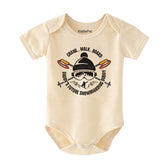 Snowboarding Buddy Custom Infant Short Sleeve One Piece Baby bodysuit vêtements pour bébé