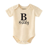 Personalized Newborn Outfit Monogrammed Baby Bodysuit with Custom Name Personalized Coming Home Outfit Newborn Take Home Clothes Baby Shower Gift