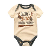 Hunting Baby Bodysuit Daddy's Hunting Partner Outfit Custom Hunter Baby Clothing Cute Deer Hunting Baby Shirt Unisex outdoor Baby Clothing baby Shower Gift Personalize Baby Clothing