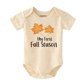 My First Fall Season Baby Clothes Cute Autumn Theme Outfit Vêtements bébé