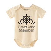 Baby Sailor Bodysuit First Crew Member First Outfit nautical baby clothes Vêtements bébé