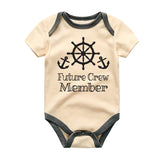 Baby Sailor Bodysuit First Crew Member First Outfit nautical baby clothes Vêtements bébé