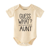 Personalized Baby Clothes Cute Pregnancy Announcement Outfit Aunt to be Reveal Gift Funny Baby Shower Keepsake Bodysuit Vêtements bébé