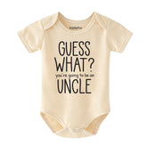 Personalized Baby Clothes Cute Pregnancy Announcement Outfit Uncle to be Reveal Gift Funny Baby Shower Keepsake Bodysuit Vêtements bébé