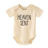 Heaven Sent Baby Bodysuit Cute Baby Shower Gift Newborn Outfit Infant One Piece Clothing Vêtements bébé