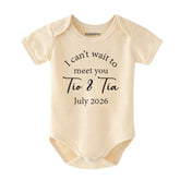 Custom Baby Bodysuit Personalized Pregnancy Announcement Outfit Newborn Gift Idea Future Grandma Grandpa reveal Vêtements bébé