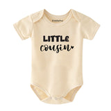 Little Cousin Unisex Baby Boy Girl Clothes pregnancy announcement outfit custom newborn bodysuit sibling reveal shirt