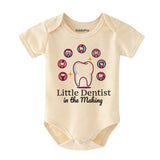 Funny Future Dental Care Baby Clothes Canada Little Dentist in the Making Infant Outfit Vêtements bébé
