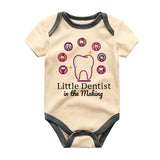 Funny Future Dental Care Baby Clothes Canada Little Dentist in the Making Infant Outfit Vêtements bébé