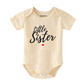 Little Sister Baby Bodysuit Cute Newborn Outfit for Girls Vêtements bébé