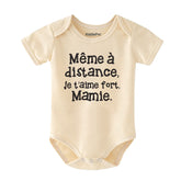 French Grandmother Personalized Baby Clothes Body Bébé Annonce Grossesse Cadeau Futur Grand-Mère Vêtements bébé