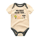 My First Road Trip Home Newborn Baby Bodysuit Coming Home Outfit Cute Baby Shower Gift for New Parents