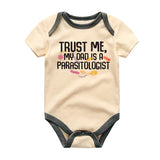 Trust Me My Dad is a Parasitologist Baby Bodysuit Funny Science Baby Clothes Nerdy Outfit Vêtements bébé
