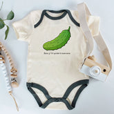 Cute Little pickle Unisex baby bodysuit beau p'tit pickel a marraine godmother newborn gift custom infant clothes