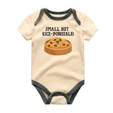 Small But Rice-ponsible funny foodie baby clothes pinoy rice and adobo outfit newborn clothes