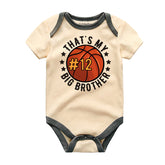 Future Basketball Player Baby Boy Bodysuit Basketball Jersey Sports Number Outfit Big Brother Basketball Baby Clothes Sibling Basketball Fan Shirt