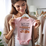 Pastry Baby Bodysuit Mommy's Best Baked unisex infant clothing Bread Lover outfit Foodie romper Newborn Gift Bakers