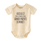 You Are Going To Be The Best Grandparents In The World Baby Bodysuit Announcement