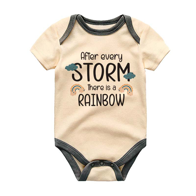 KiddiePro Rainbow Baby Bodysuit Miracle IVF Baby Romper Preemie Baby Shirt Premature Baby Clothing Unisex Baby Clothes Custom Infant Shirt Personalized Baby Romper