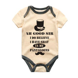 Funny Playful Mustache Poop joke Custom Baby Bodysuit Humor Newborn Baby Shower Gift Custom Shirt