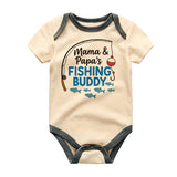 Fishing Buddy Baby Bodysuit for Boys and Girls Soft Cotton Infant One Piece Cute Newborn Outfit Baby Shower Gift for Parents
