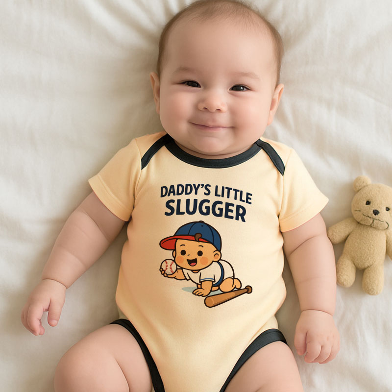 Kiddiepro Baseball Baby Bodysuit for Boys and Girls Soft Cotton Infant One Piece Cute Newborn Sports Outfit Baby Gift