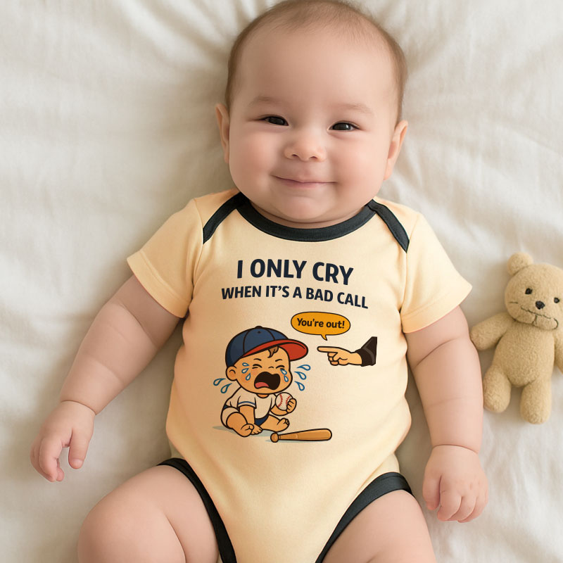 Kiddiepro Funny Baseball Baby Bodysuit for Boys and Girls Soft Cotton Infant One Piece Cute Newborn Sports Outfit Baby Gift