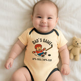 Funny Hockey Dad Baby Bodysuit Newborn Infant Outfit Sports Theme Boy Girl Gift