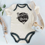 Besties like our moms BFF Best Friends Baby Bodysuit Unisex Baby Clothing with sayings Personalized Baby Clothes Custom Shirt Baby Shower Gift