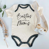 Friendship Bodysuit Best Friend Matching Baby Outfit Second Generation Best Friends Like our Moms Custom Baby Clothes Baby Girl Boy Gift