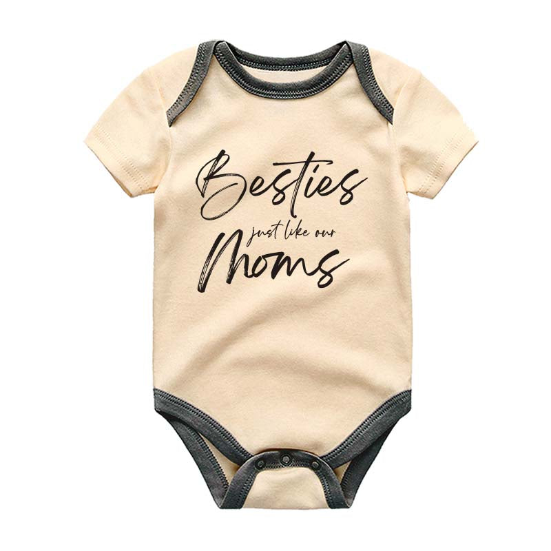 Friendship Bodysuit Best Friend Matching Baby Outfit Second Generation Best Friends Like our Moms Custom Baby Clothes Baby Girl Boy Gift