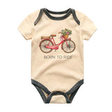 Born to ride Bicycle Bodysuit Cute Cycling Apparel Newborn baby girl Unique Gift Bike Outfit New Mom Dad Cyclists Baby Clothes Infant Romper