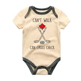 Ice Hockey Baby sleepers apparel cross check baby bodysuit Future Hockey player outfit