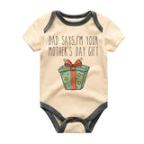 Dad Says I'm your Mother's Day Gift Cute Newborn Custom Bodysuit New Mom Dad Baby Shower Present Personalized Baby Grow Mother Daughter Son Outfit Shirt